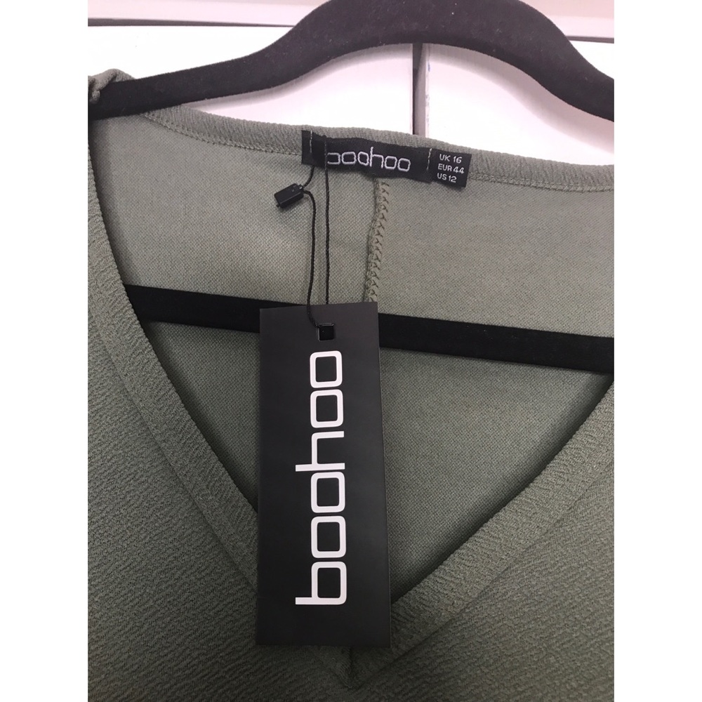 NWT Olive Green Boohoo dress - Picture 3 of 8